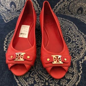 Red/orange Tory Burch shoes